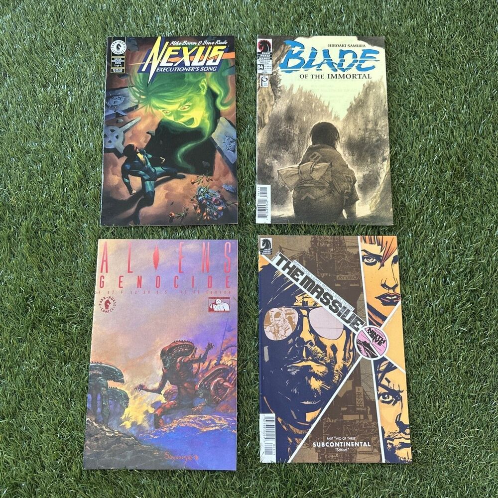 Lot Of 4 Dark Horse Comics Comic Books Nexus, Aliens Genocide, The Massive